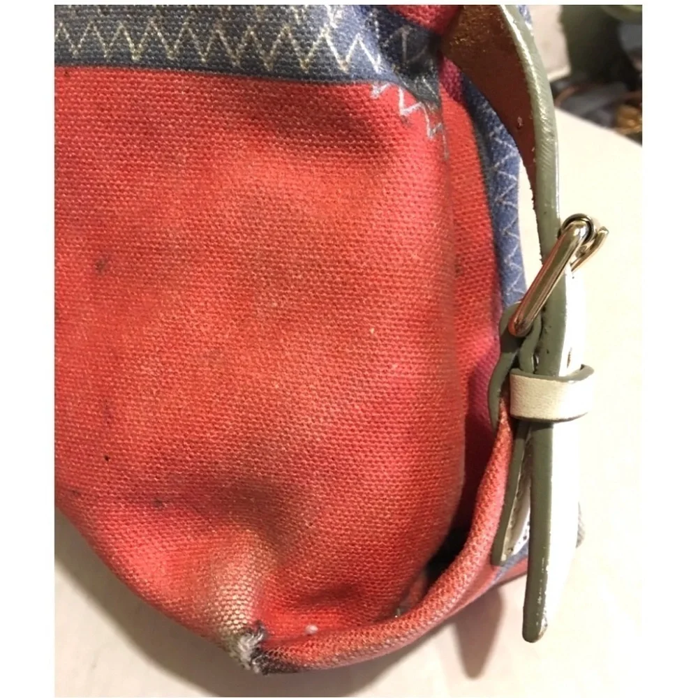 Dooney bourke vintage Vibrant Hobo Bag with Bold Letter Design